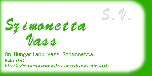 szimonetta vass business card